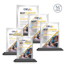 Messina VividPrint Award - Black - Crystal Awards