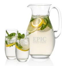 St Tropez Pitcher & Charleston Beverage - Glasses Sets