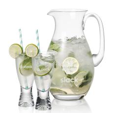 St Tropez Pitcher & Bastien Cocktail - Martini Glasses