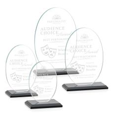 Austin Award (Vert) - Black - Crystal Awards