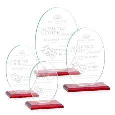 Austin Award (Vert) - Red - Crystal Awards