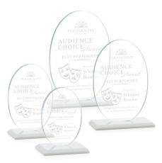 Austin Award (Vert) - White - Crystal Awards