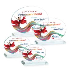 Austin (Horiz) VividPrint Award -  Clear - Crystal Awards