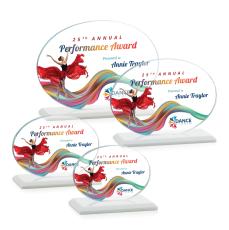 Austin (Horiz) VividPrint Award - White - Crystal Awards