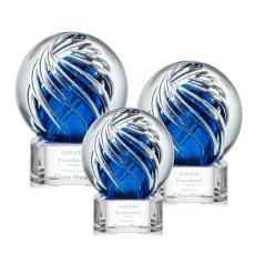 Genista Award on Paragon Base - Clear - Art Glass Awards