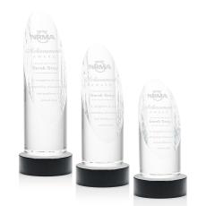 Lauder Award on Base - Black - Crystal Awards