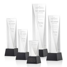 Easton Award on Base - Black - Crystal Awards