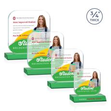 App VividPrint Award - Green - Crystal Awards