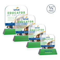 App VividPrint Award on Newhaven - Green - Crystal Awards