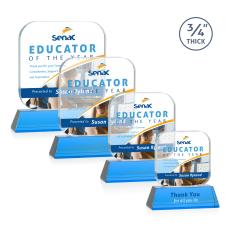 App VividPrint Award on Newhaven - Sky Blue - Crystal Awards