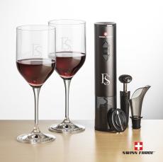 Swiss Force Opener Set & Belmont Wine - Glasses Sets