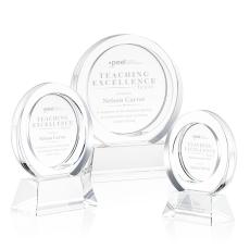 Templeton Award on Base - Clear - Crystal Awards