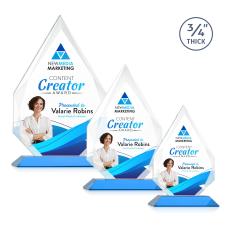Hawthorne VividPrint Award - Sky Blue - Crystal Awards