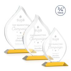 Worthington Flame Award - Amber - Crystal Awards