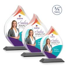 Worthington VividPrint Award - Black - Crystal Awards