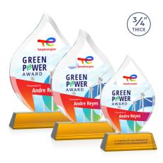 Worthington VividPrint Award on Newhaven - Amber - Crystal Awards