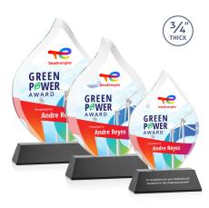 Worthington VividPrint Award on Newhaven - Black - Crystal Awards