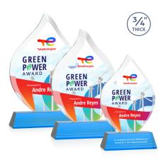 Worthington VividPrint Award on Newhaven - Sky Blue - Crystal Awards