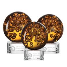 Avery Award on Paragon Base - Clear - Art Glass Awards