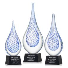 Kentwood Award on Robson Base - Black - Art Glass Awards