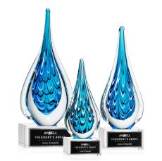 Worchester Award on Hancock Base - Clear - Art Glass Awards