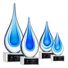 Marseille on Hancock Base - Clear - Art Glass Awards