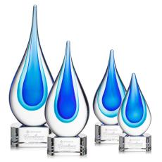 Marseille on Paragon Base - Clear - Art Glass Awards