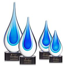 Marseille on Paragon Base - Black - Art Glass Awards