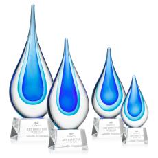 Marseille on Robson Base - Clear - Art Glass Awards