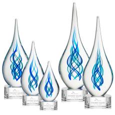 Warrington on Paragon Base - Clear - Art Glass Awards