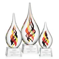 Nottingham on Robson Base - Clear - Art Glass Awards