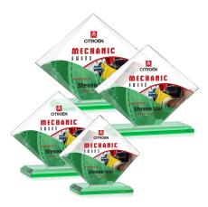 Griffith VividPrint Award - Green - Crystal Awards