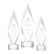 Manilow Award on Paragon Base - Clear - Crystal Awards
