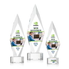 Manilow VividPrint Award on Paragon Base - Clear - Crystal Awards
