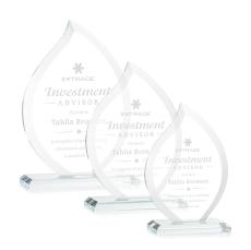 Nestor Flame Award - Clear - Crystal Awards