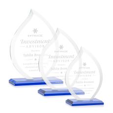 Nestor Flame Award - Blue - Glass Awards