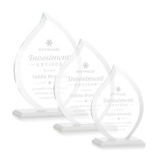 Nestor Flame Award - White - Crystal Awards