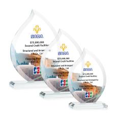 Nestor Flame VividPrint Award - Clear - Crystal Awards