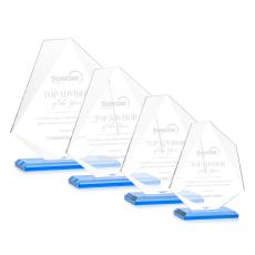 Picton Award - Sky Blue - Colored Glass Awards