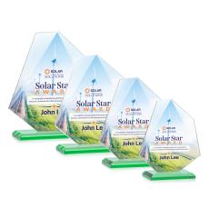 Picton VividPrint Award - Green - Crystal Awards