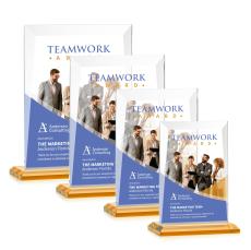 Sullivan VividPrint Award - Amber - Yellow Crystal Awards