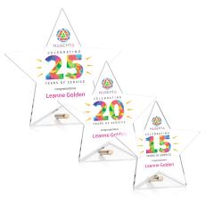 Polaris Star VividPrint Award - Gold - Acrylic Star Awards