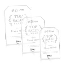 Polaris Clipped Rectangle Award - Silver - Rectangle Awards