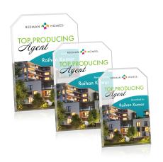 Polaris Clipped Rectangle VividPrint Award - Silver - Rectangle Awards