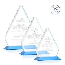 Fyreside Award - Sky Blue - Crystal Awards