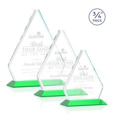 Fyreside Award - Green - Crystal Awards