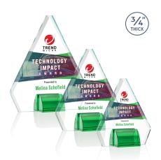 Roxborough VividPrint Award - Green - Crystal Awards