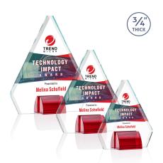 Roxborough VividPrint Award - Red - Crystal Awards