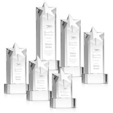 Berkeley Star on Padova Base - Clear - Crystal Star Awards