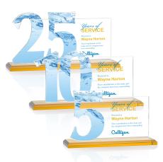 Hazelton VividPrint Award - Amber - Years of Service Awards